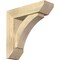 Ekena Millwork Thorton Slat Rough Sawn Bracket w/ Offset Brace, Douglas Fir, 6"W x 20"D x 20"H BKT0604X20X20THR06RDF - alternate 1